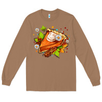Toasted Coconut pumpkin pie with daisies and cinnamon Long Sleeve Tee - AdoDesignShop