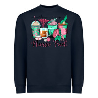 Navy nurse fuel coffee cups Heavyweight Sweatshirt - Zillion Design Studio