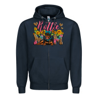 Navy rottweiler mom Zipper Hoodie - Artiststas
