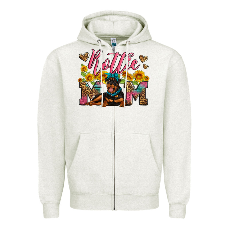 Rottweiler Mom Zipper Hoodie by Artiststas | Teevron