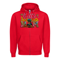 Red rottweiler mom Zipper Hoodie - Artiststas