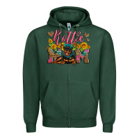 Sports Green rottweiler mom Zipper Hoodie - Artiststas