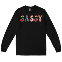 Black sassy Long Sleeve Tee - JahusDesignShop