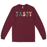 Burgundy sassy Long Sleeve Tee - JahusDesignShop