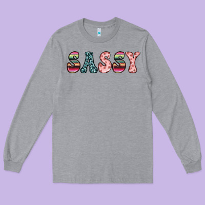 Sassy Long Sleeve Tee Designed By Jahusdesignshop