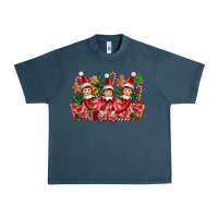 Midnight Navy Christmas girl elfs Urban Heavy Tee - FaDigitalArtStudio