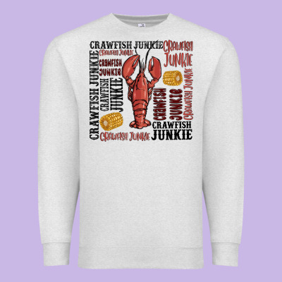 Crawfish Junkie Premium Sweatshirt Designed By Maliassmallbusiness