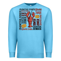 Ocean Blue crawfish junkie Premium Sweatshirt - MaliasSmallBusiness