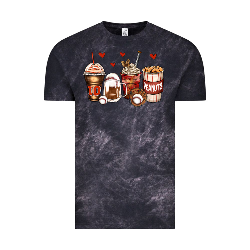 Baseball Coffee Cups Vintage Tee by Zillion Design Studio | Teevron
