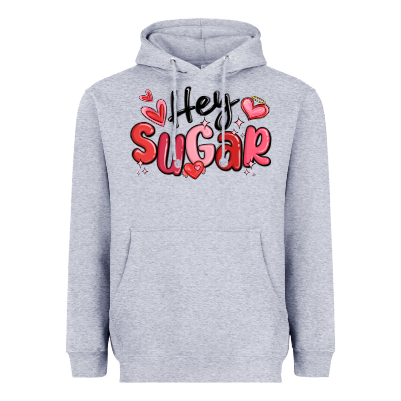 Hey Sugar Valentines Day Heavyweight Hoodie by MaliasSmallBusiness | Teevron