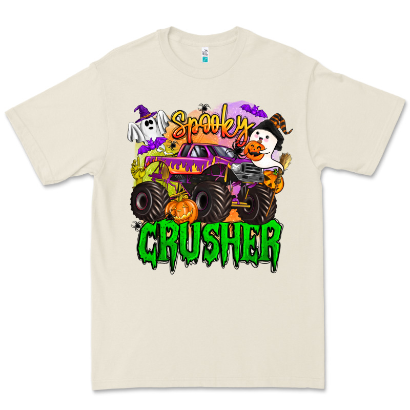 Spooky Crusher Monster Truck Premium Tee by BarkalooDesign | Teevron
