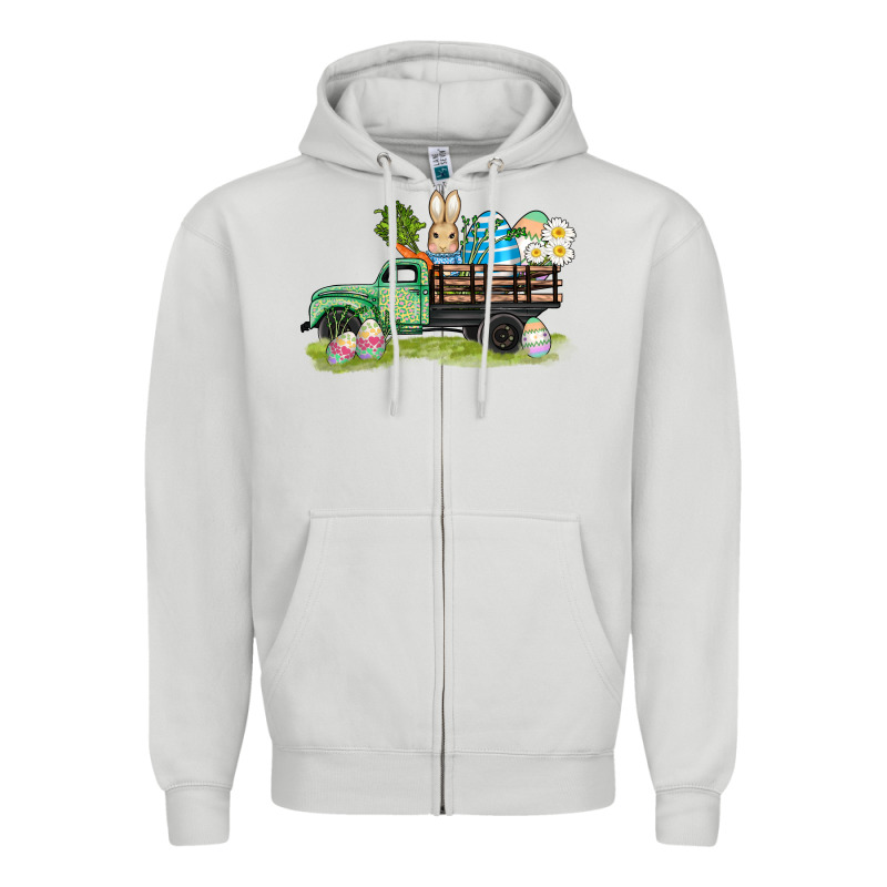 Easter Hunt İn Truck Zipper Hoodie by AdoDesignShop | Teevron