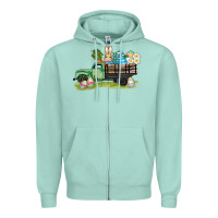 Seafoam easter hunt i̇n truck Zipper Hoodie - AdoDesignShop