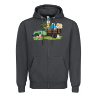 Smoke easter hunt i̇n truck Zipper Hoodie - AdoDesignShop