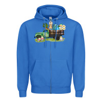 True Royal easter hunt i̇n truck Zipper Hoodie - AdoDesignShop