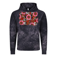 Cloud Black valentine's day sunflowers leopard cowhide background Vintage Hoodie - RanaPortraitStore