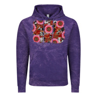 Cloud Purple valentine's day sunflowers leopard cowhide background Vintage Hoodie - RanaPortraitStore
