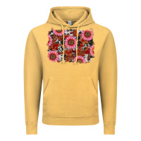 Vintage Mustard valentine's day sunflowers leopard cowhide background Vintage Hoodie - RanaPortraitStore