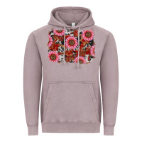 Vintage Zinc valentine's day sunflowers leopard cowhide background Vintage Hoodie - RanaPortraitStore