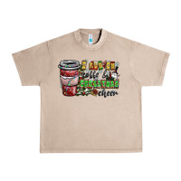 French Oak I Run On Coffee And Christmas Cheer Urban Heavy Tee - CowhideDigitalArt