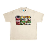 Sandshell I Run On Coffee And Christmas Cheer Urban Heavy Tee - CowhideDigitalArt