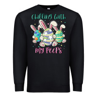 Black chilling with my peeps Premium Sweatshirt - MaliasSmallBusiness