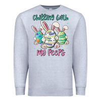 Heather Grey chilling with my peeps Premium Sweatshirt - MaliasSmallBusiness