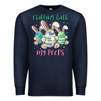 Navy chilling with my peeps Premium Sweatshirt - MaliasSmallBusiness
