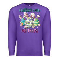 Purple chilling with my peeps Premium Sweatshirt - MaliasSmallBusiness