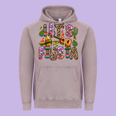 Let S Fiesta Vintage Hoodie Designed By Zillion Design Studio