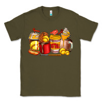 Army Green softball coffee cups Classic Tee - AdoDesignShop