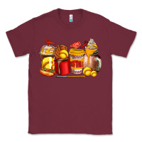 Burgundy softball coffee cups Classic Tee - AdoDesignShop