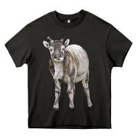 Asphalt reindeer fawn deer Heavy Core Tee - LillyAllenDesigns