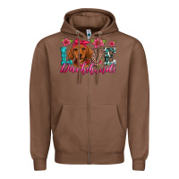 Chestnut love dachshunds Zipper Hoodie - Artiststas