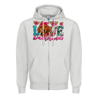 Dove Grey love dachshunds Zipper Hoodie - Artiststas