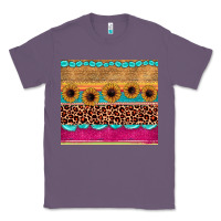 Lavender leopard sunflower gemstone Classic Tee - JahusDesignShop