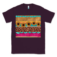 Plum leopard sunflower gemstone Classic Tee - JahusDesignShop