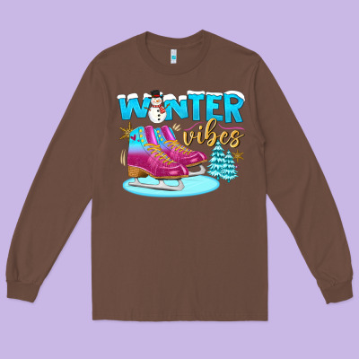 Winter Vibes Long Sleeve Tee Designed By Bundleandbundleshop