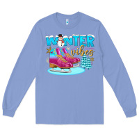 Colony Blue winter vibes Long Sleeve Tee - BundleAndBundleShop