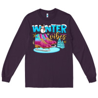 Plum winter vibes Long Sleeve Tee - BundleAndBundleShop