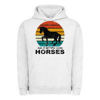 Pigment Lunar Rock Just A Girl Who Loves Horses Urban Hoodie - Bettercallsaul