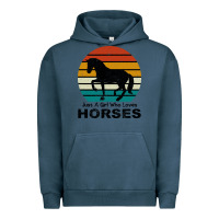 Pigment Midnight Navy Just A Girl Who Loves Horses Urban Hoodie - Bettercallsaul