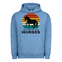 Pigment Pebble Blue Just A Girl Who Loves Horses Urban Hoodie - Bettercallsaul