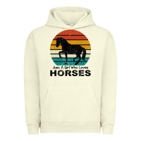 Pigment Pistachio Just A Girl Who Loves Horses Urban Hoodie - Bettercallsaul