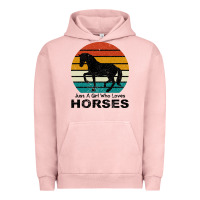 Pigment Salmon Just A Girl Who Loves Horses Urban Hoodie - Bettercallsaul