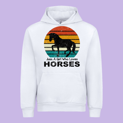 Just A Girl Who Loves Horses Urban Hoodie Designed By Bettercallsaul
