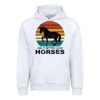 White Just A Girl Who Loves Horses Urban Hoodie - Bettercallsaul