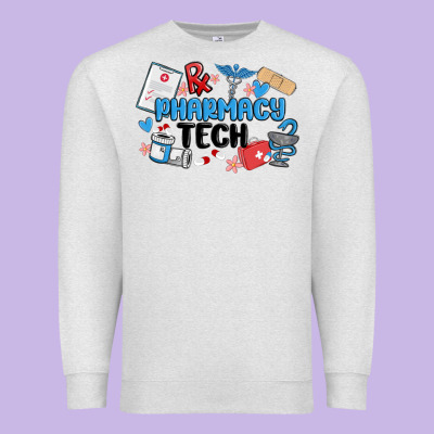 Pharmacy Tech Premium Sweatshirt Designed By Maliassmallbusiness