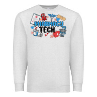 Oatmeal Heather pharmacy tech Premium Sweatshirt - MaliasSmallBusiness
