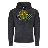 Vintage Black st patricks day shamrock gold Vintage Hoodie - RanaPortraitStore